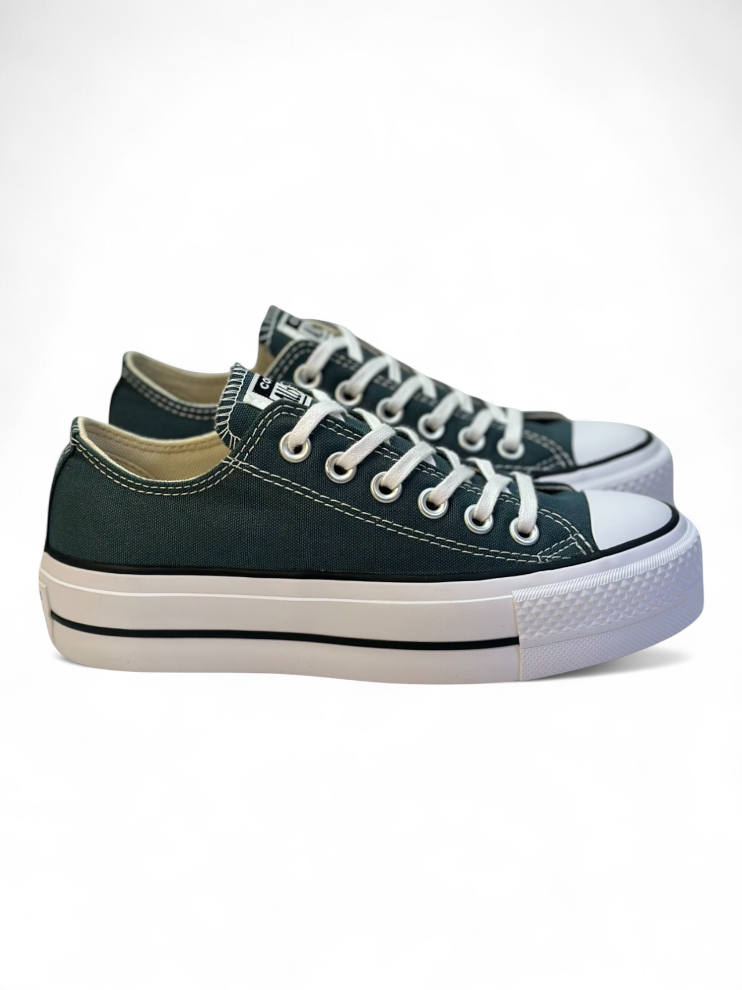 Converse Chuck Taylor All Star Plataforma Verde Petróleo Ox
