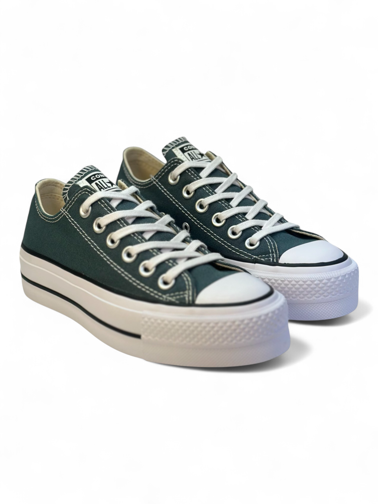 Converse Chuck Taylor All Star Plataforma Verde Petróleo Ox