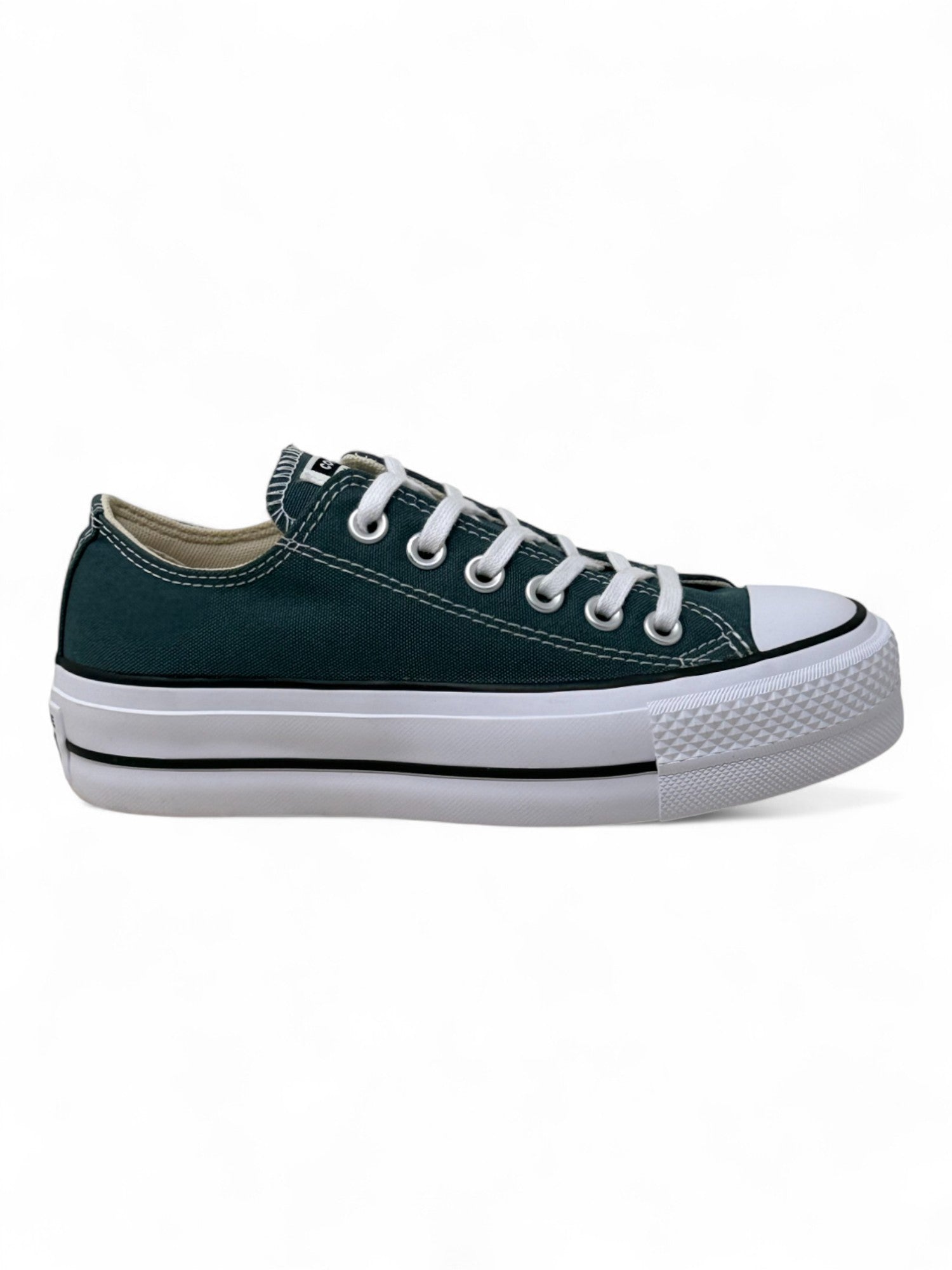 Converse Chuck Taylor All Star Plataforma Verde Petróleo Ox