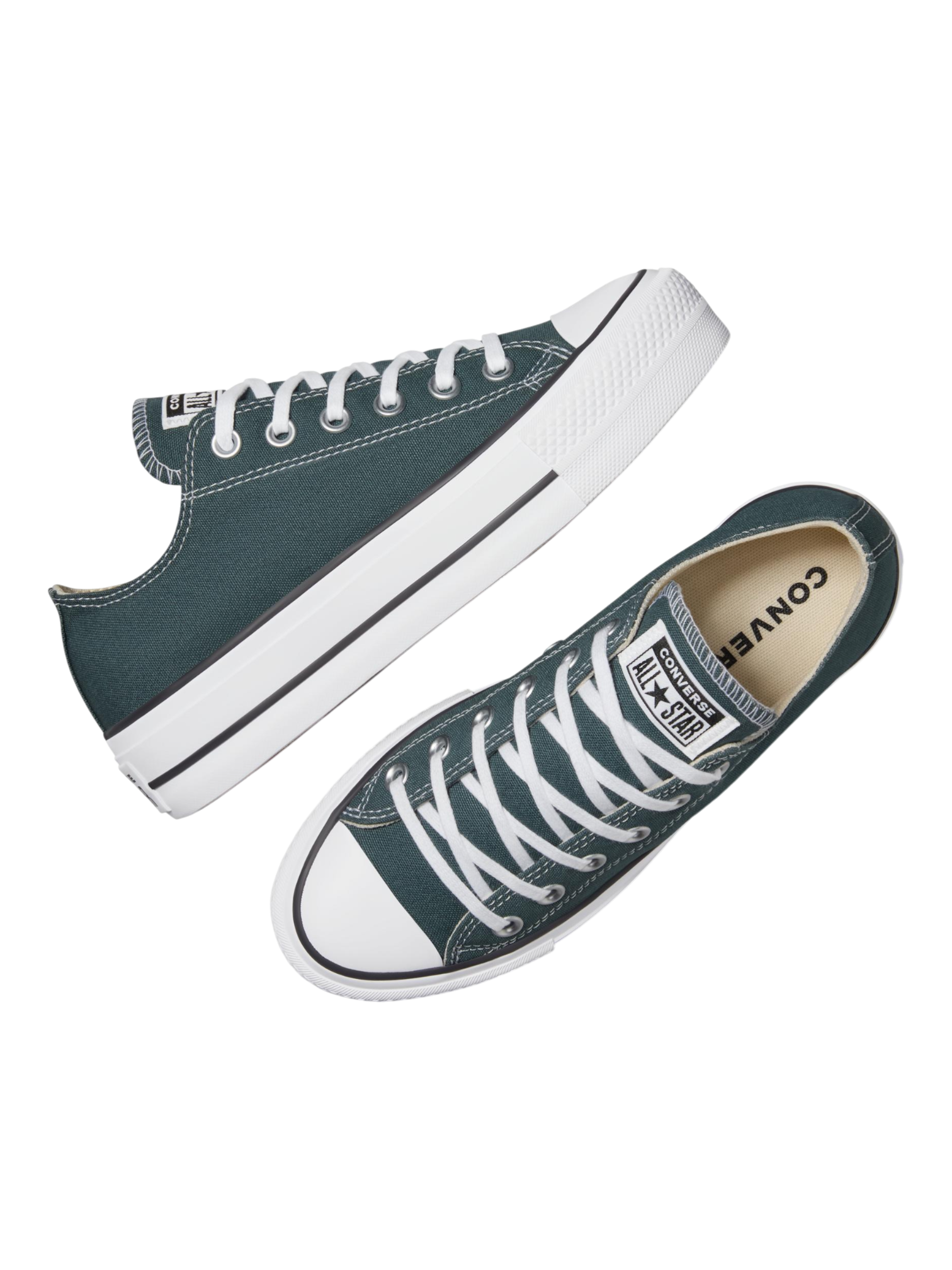Converse Chuck Taylor All Star Plataforma Verde Petróleo Ox