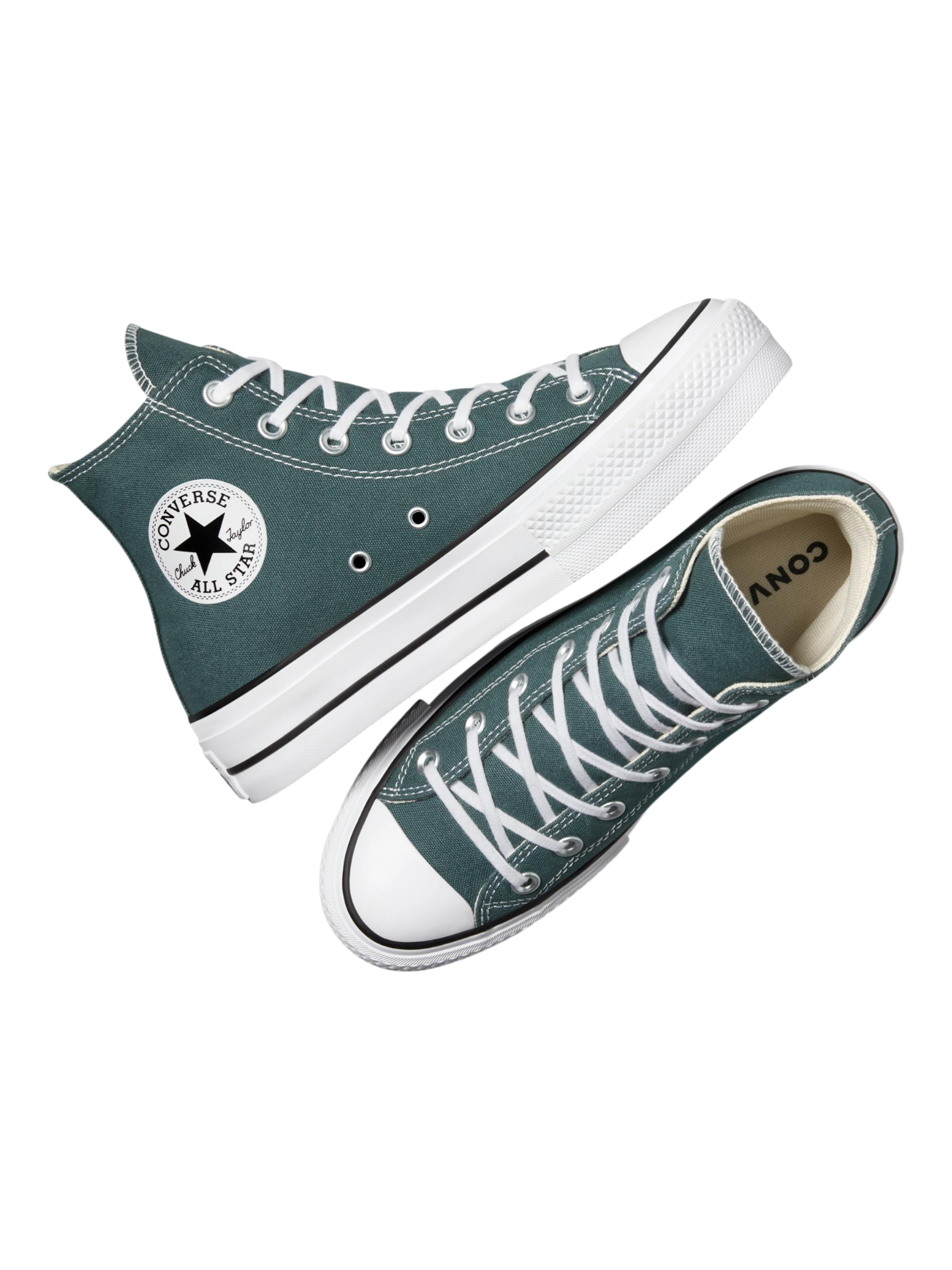 Converse Chuck Taylor All Star Plataforma Verde de Bota