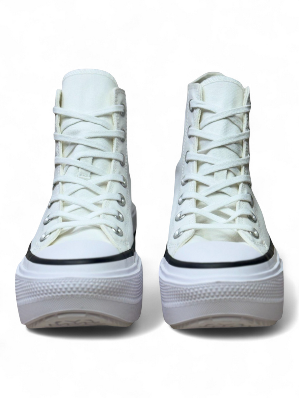 Converse de Plataforma Double Stack Blancos en Bota