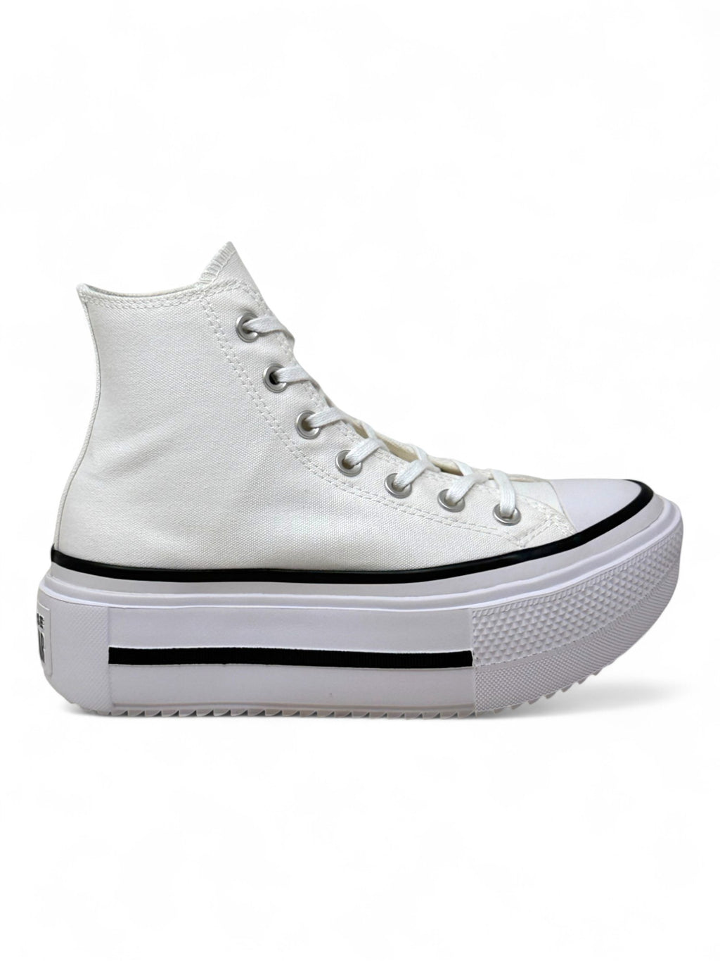 Converse de Plataforma Double Stack Blancos en Bota