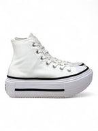 Converse de Plataforma Double Stack Blancos en Bota