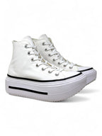 Converse de Plataforma Double Stack Blancos en Bota