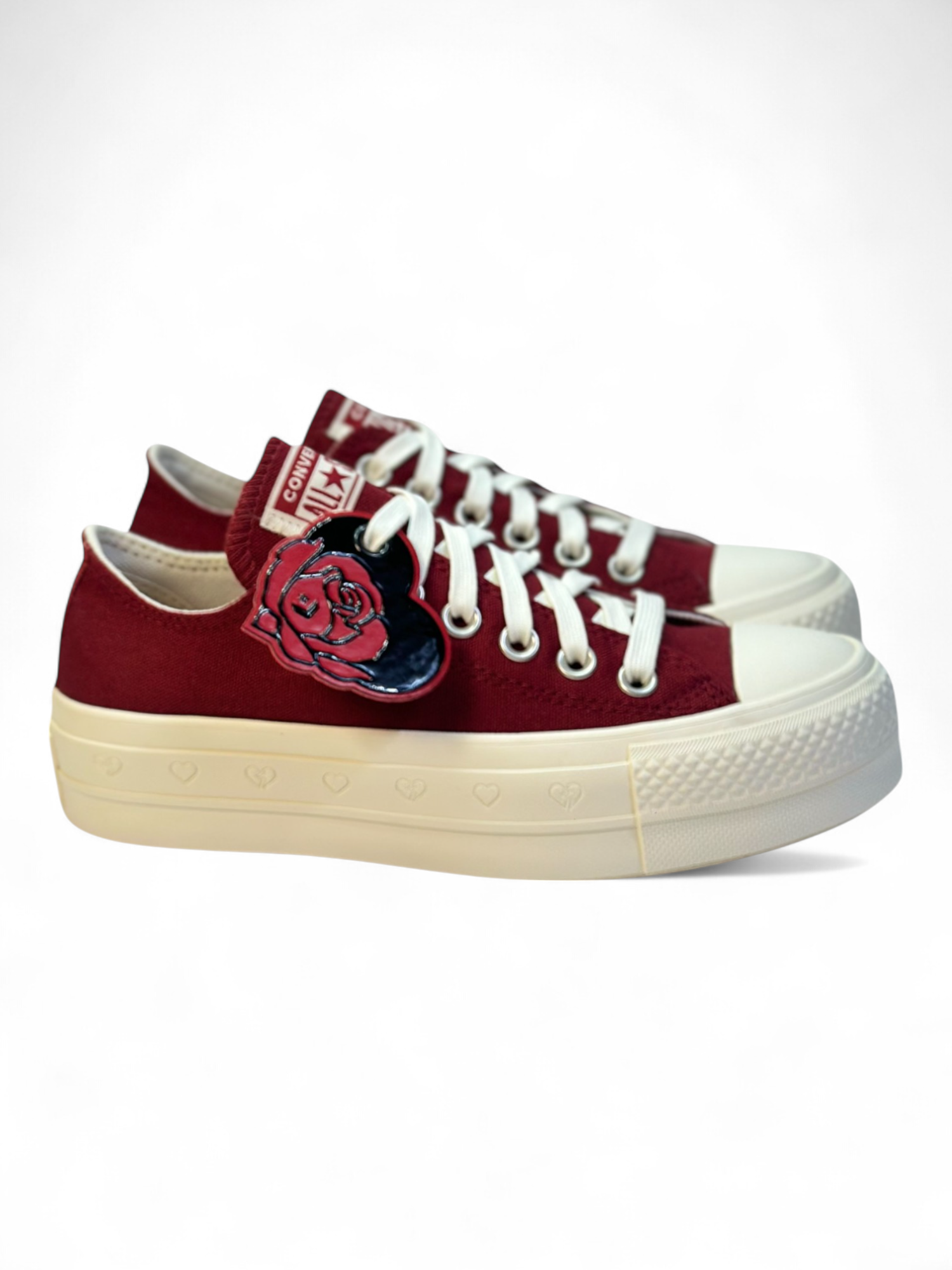 Converse Chuck Taylor All Star Plataforma Ox Rojo