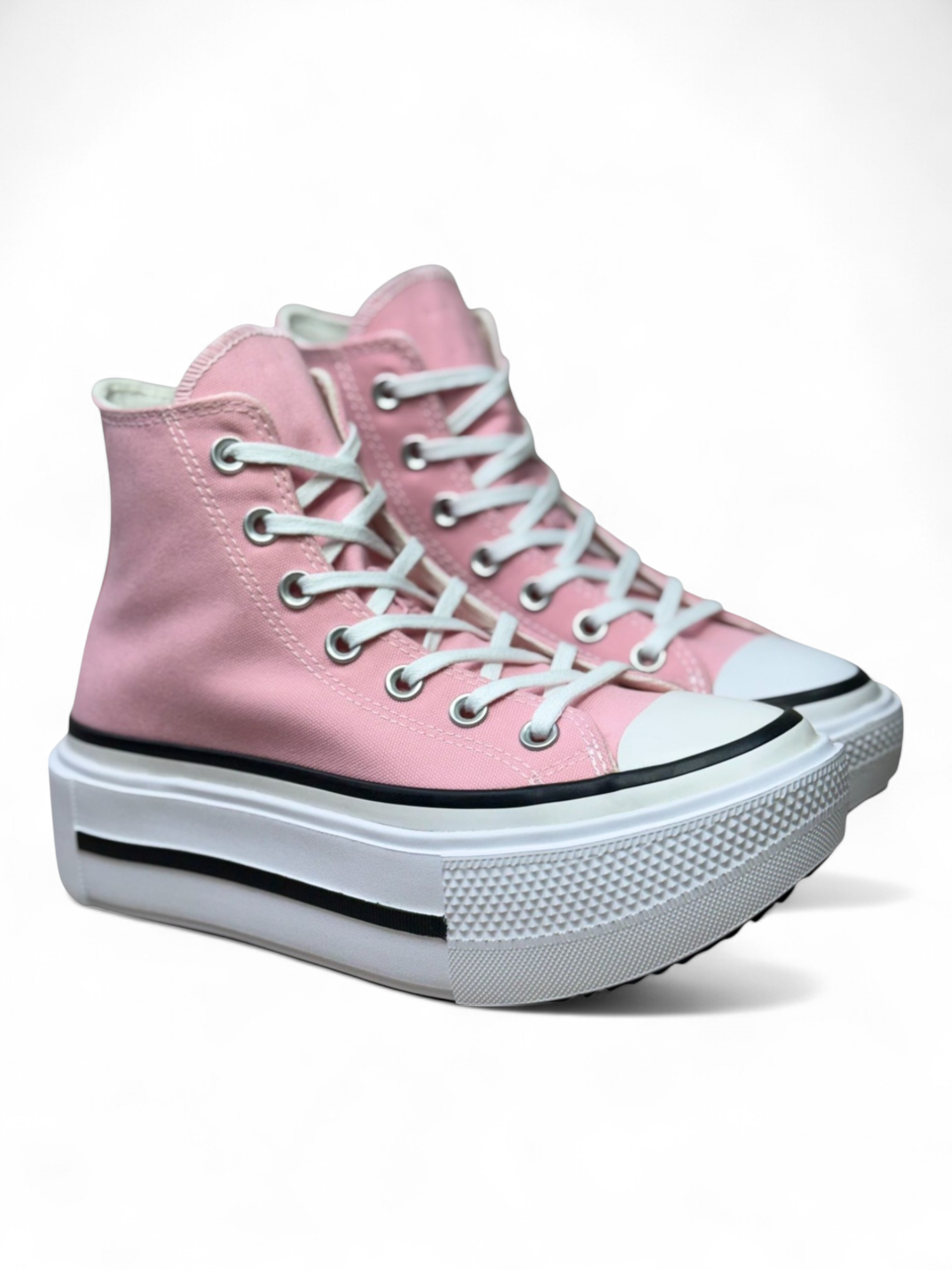 Converse de Plataforma Double Stack Rosa en Bota