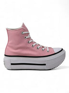 Converse de Plataforma Double Stack Rosa en Bota