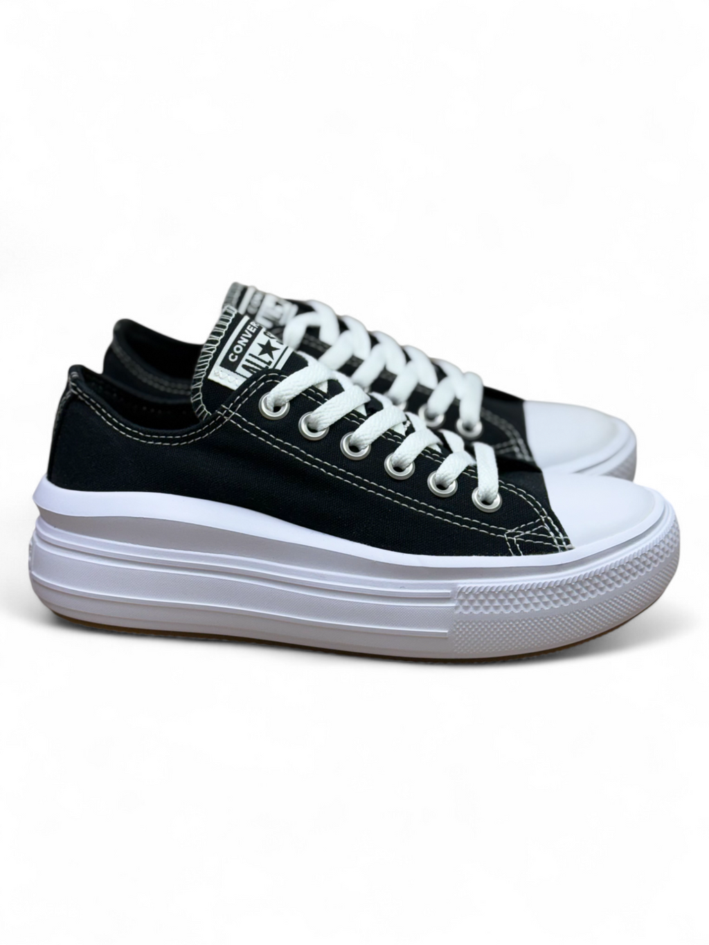 Converse Chuck Taylor All Star Plataforma Move Ox Negro De Lona