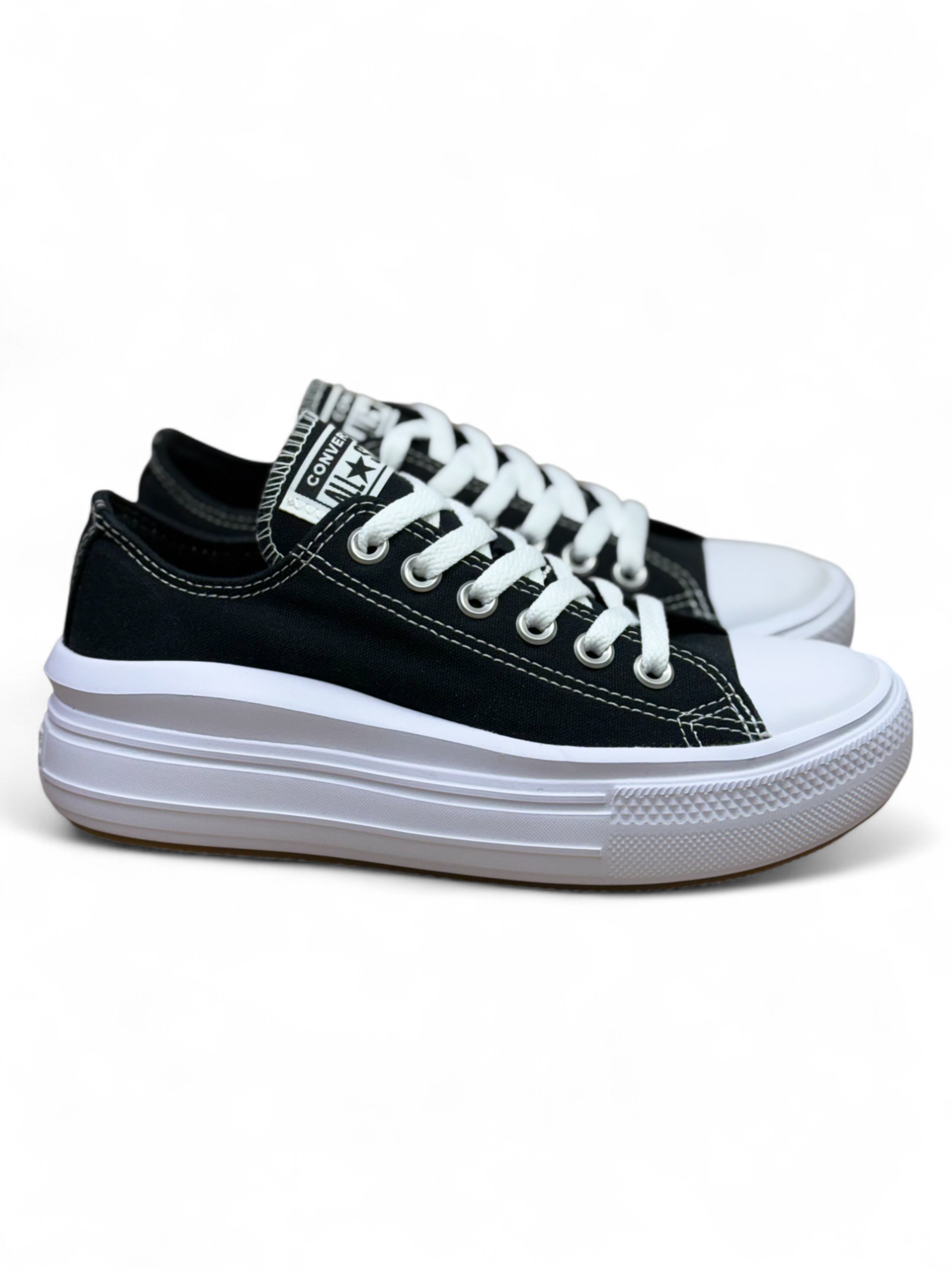 Converse Chuck Taylor All Star Plataforma Move Ox Negro De Lona