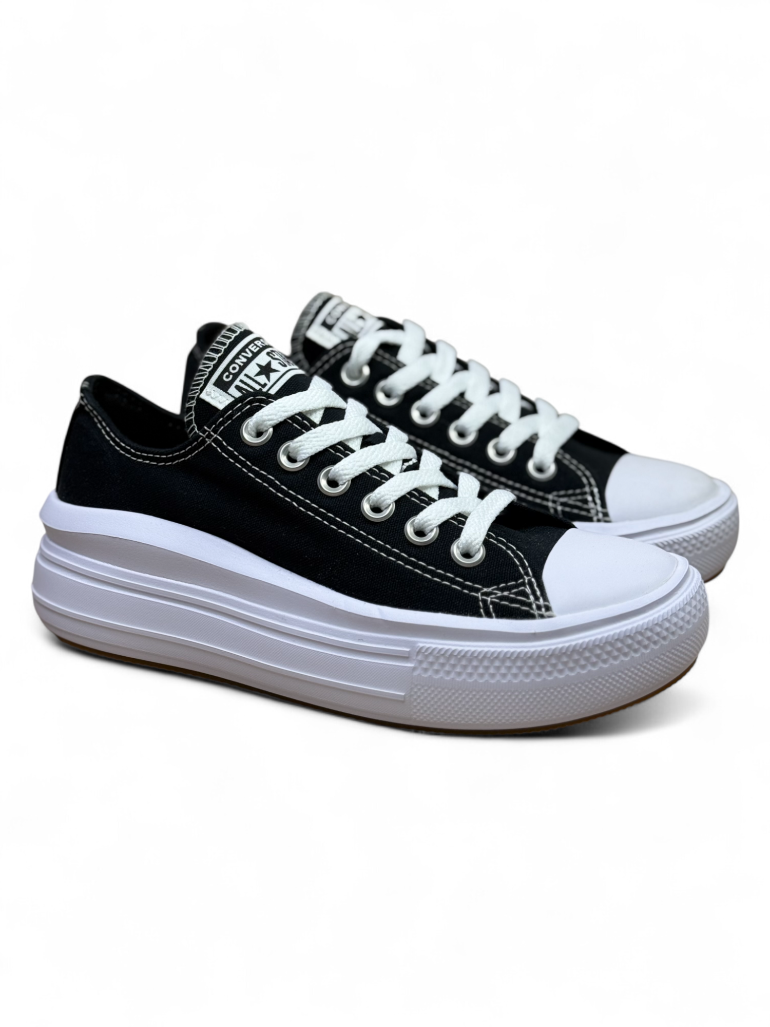 Converse Chuck Taylor All Star Plataforma Move Ox Negro De Lona