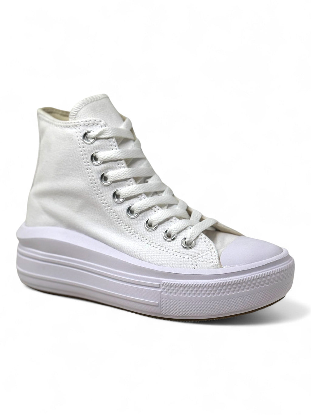 Converse Chuck Taylor All Star Plataforma Move Bota Blanco De Lona