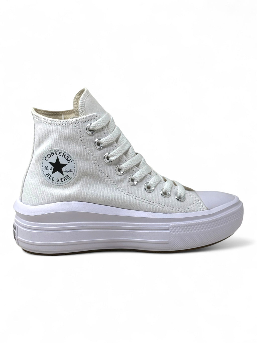 Converse Chuck Taylor All Star Plataforma Move Bota Blanco De Lona