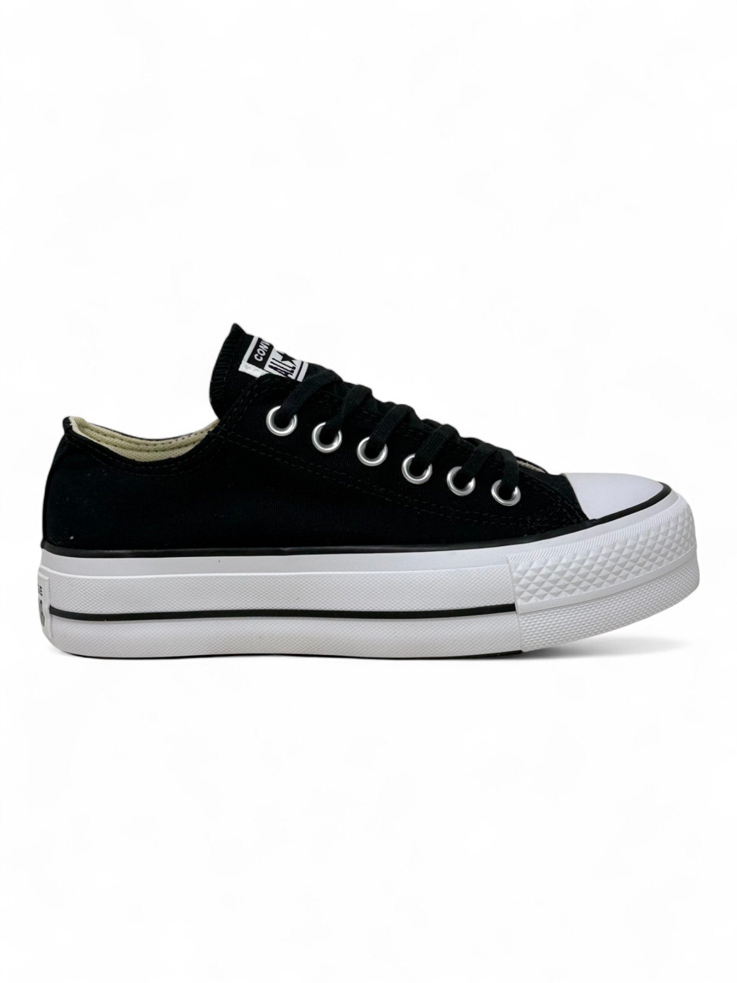 Converse Chuck Taylor All Star Plataforma Ox Negro De Lona
