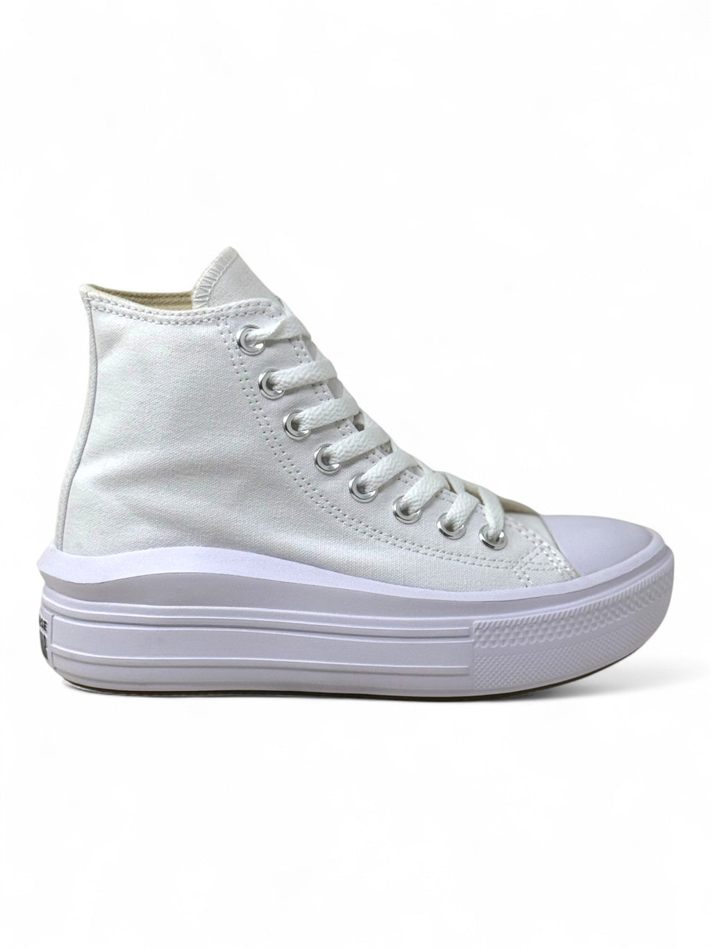 Converse Chuck Taylor All Star Plataforma Move Bota Blanco De Lona