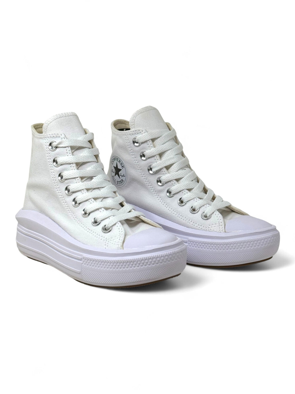 Converse Chuck Taylor All Star Plataforma Move Bota Blanco De Lona