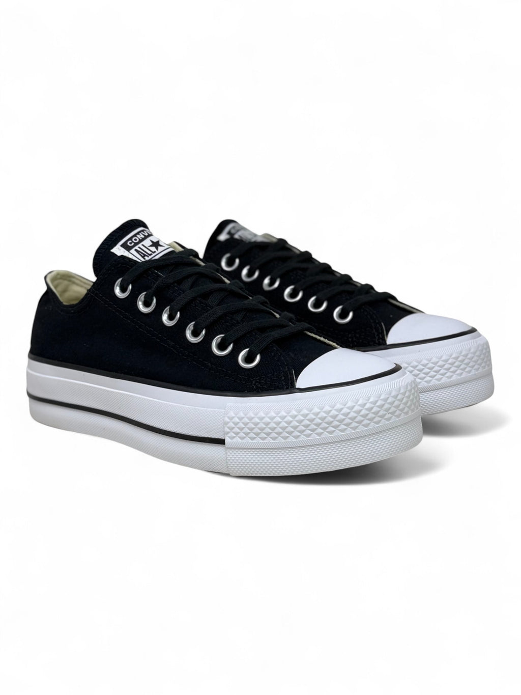 Converse Chuck Taylor All Star Plataforma Ox Negro De Lona