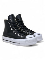 Converse Chuck Taylor All Star Plataforma Bota Negro De Piel