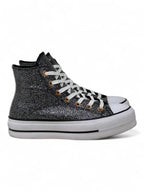 Converse Chuck Taylor All Star Plataforma Glitter Negro De Bota
