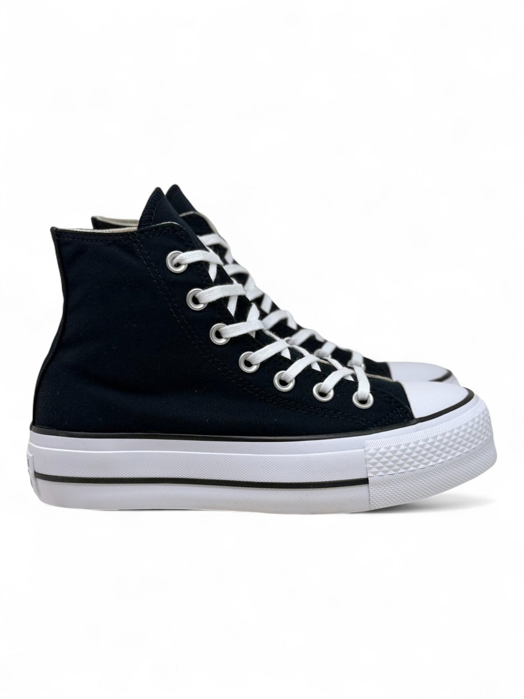 Converse Chuck Taylor All Star Plataforma Hi Negro De Lona
