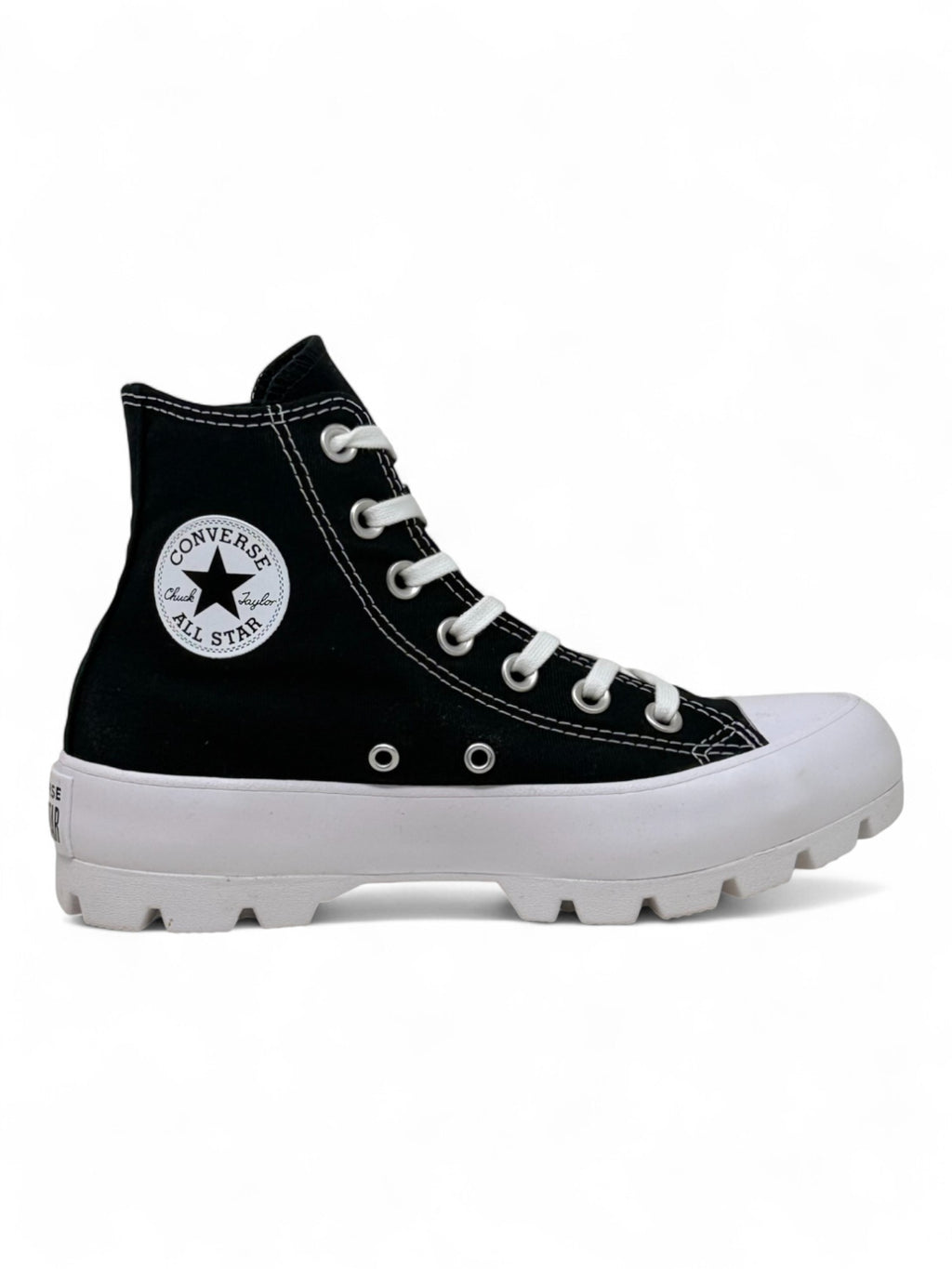 Converse Chuck Taylor All Star Plataforma Lugged Bota Negra De Lona
