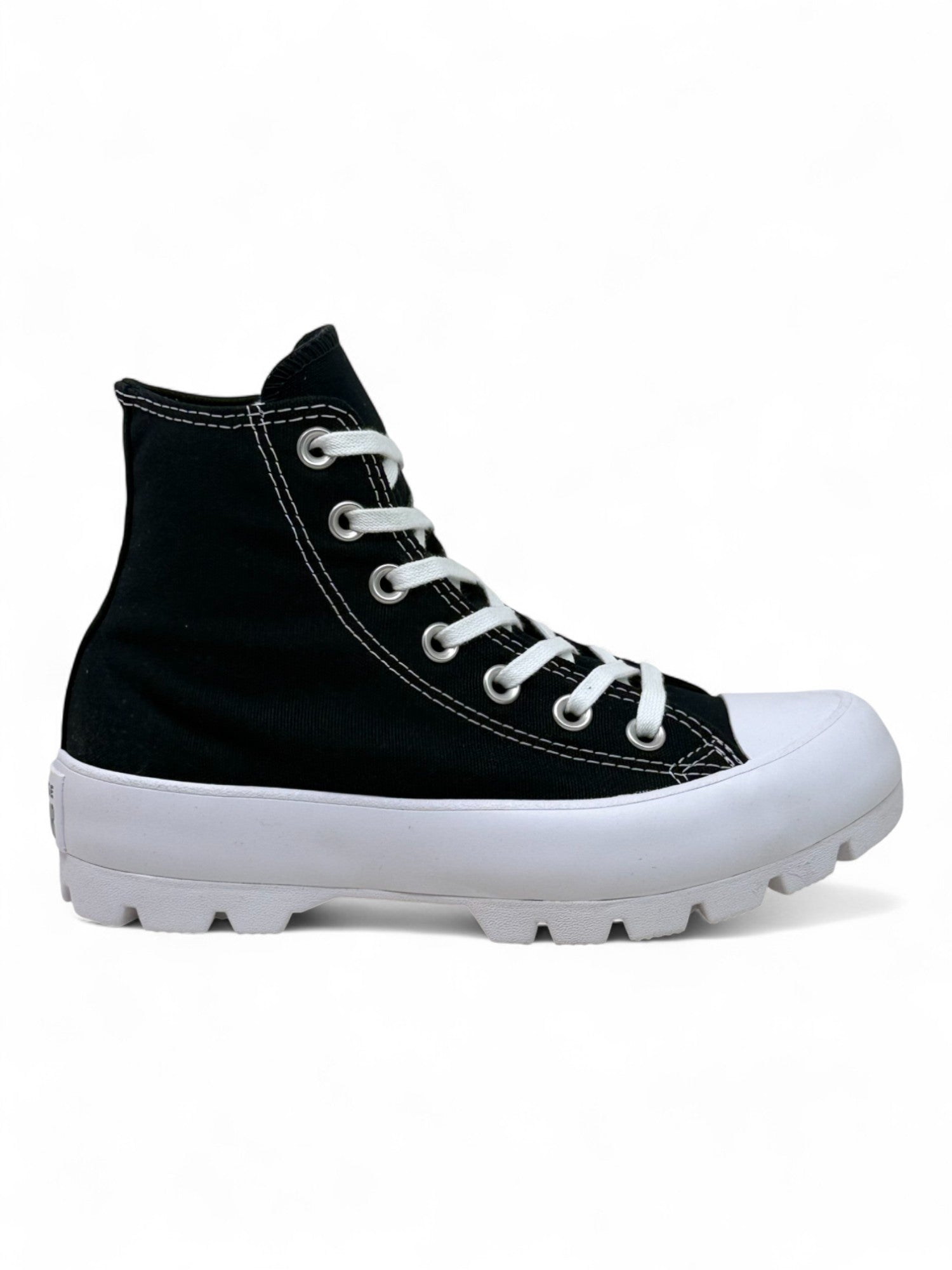 Converse Chuck Taylor All Star Plataforma Lugged Bota Negra De Lona