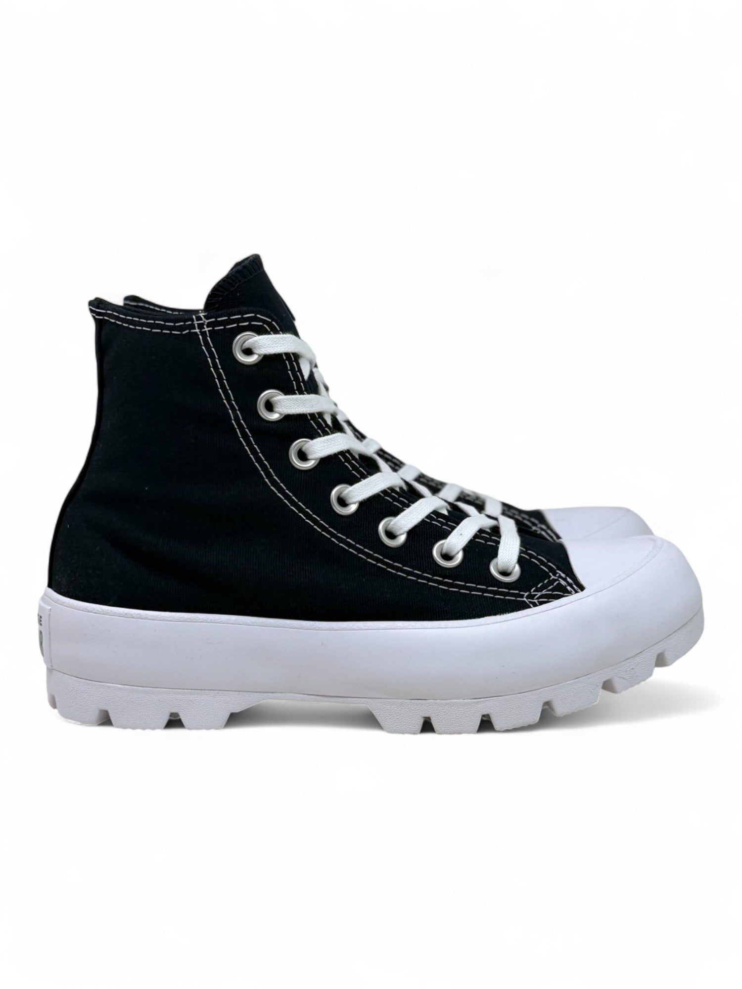 Converse Chuck Taylor All Star Plataforma Lugged Bota Negra De Lona