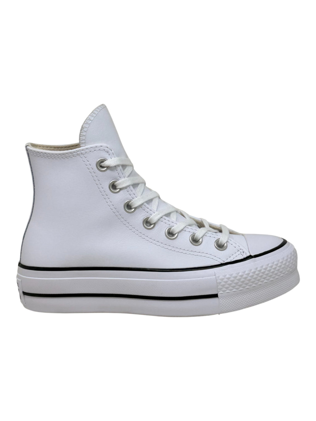 Converse Chuck Taylor All Star Plataforma Bota Blanco De Piel