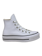 Converse Chuck Taylor All Star Plataforma Bota Blanco De Piel