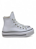 Converse Chuck Taylor All Star Plataforma Bota Blanco De Piel