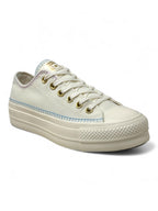 Converse Chuck Taylor All Star Plataforma Ox Bordado Beige
